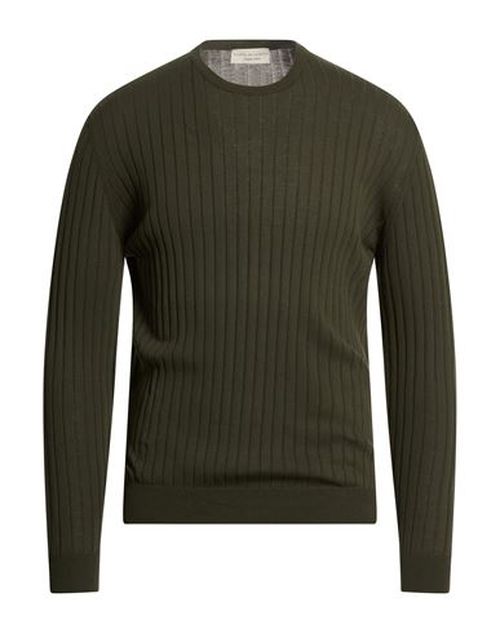 Man Sweater Military green Size 48 Cotton