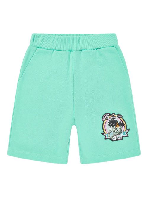 Balmain Kids cotton shorts - Green
