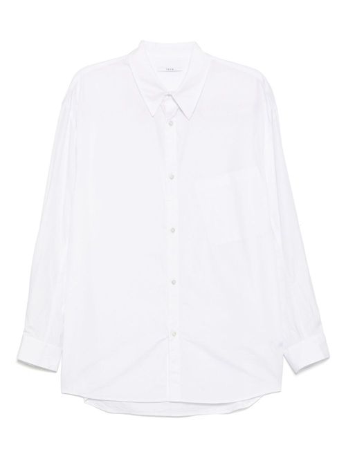 Attachment cotton shirt - White