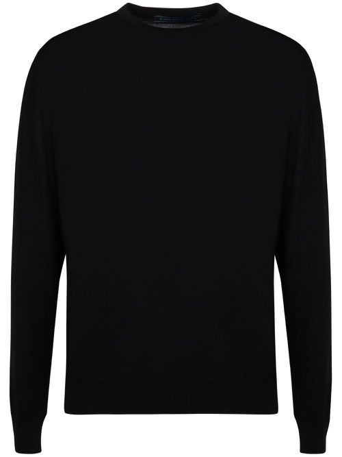 Kiton wool jumper - Black