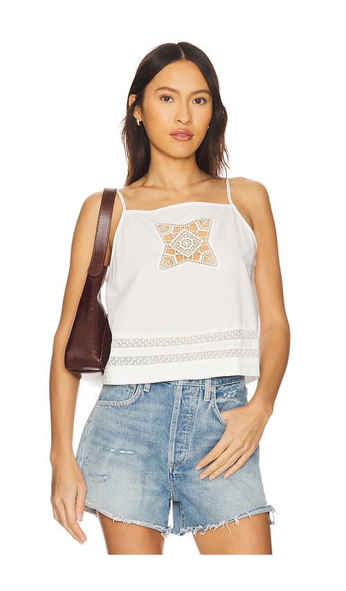 Ciao Lucia Vega Top in White. - L also in