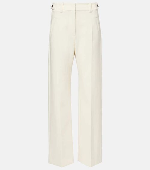 High-rise wide-leg pants