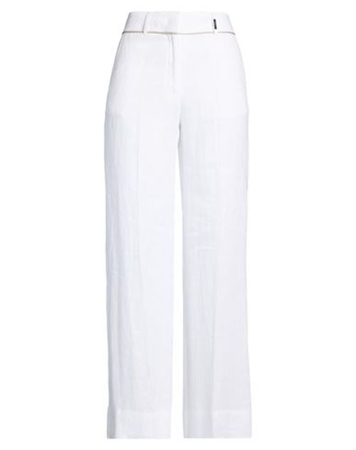 Woman Pants White Size 4 Linen