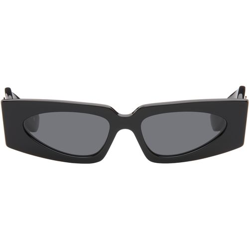 Black Rectangular Acetate Sunglasses