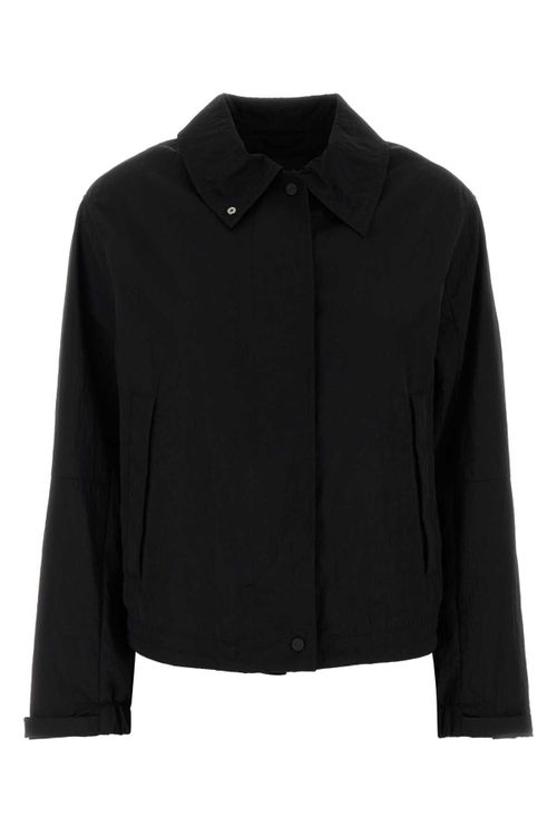 Nylon Shirt Jacket Jacket — Black