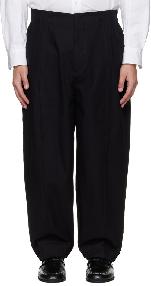 Black 'The Librarian' Trousers