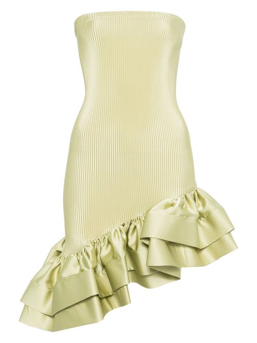L'IDÉE Volant mini dress - Green