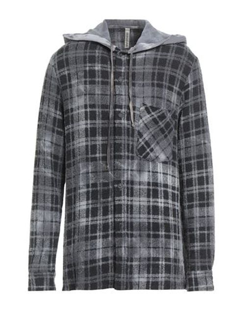 Man Shirt Grey Size L Wool, Cashmere, Polyamide