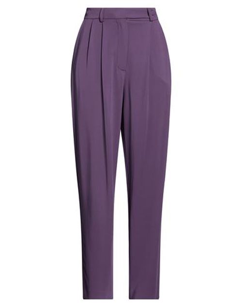 Woman Pants Dark purple Size 4 Viscose, Elastane