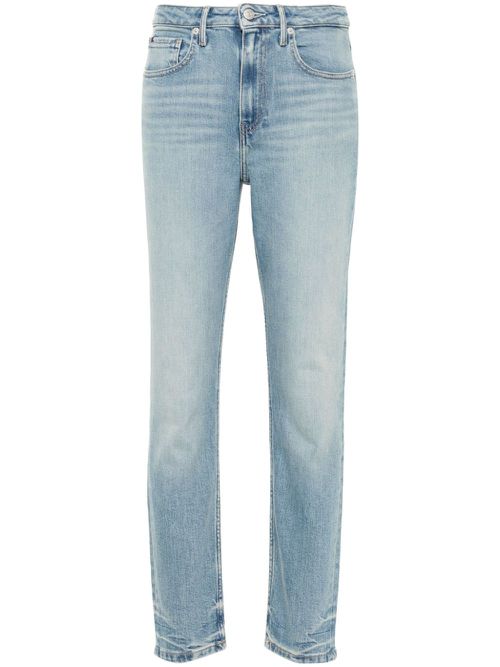 High-rise slim cigarette jeans - Blue
