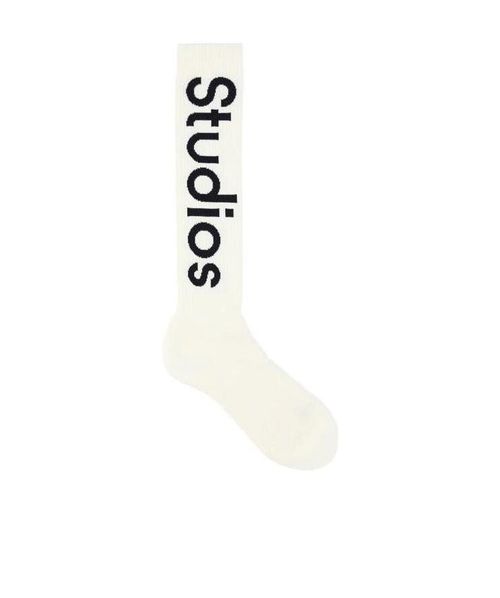 Logo-print ribbed socks