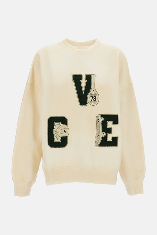 Off White Crew Neck Sweatshirt