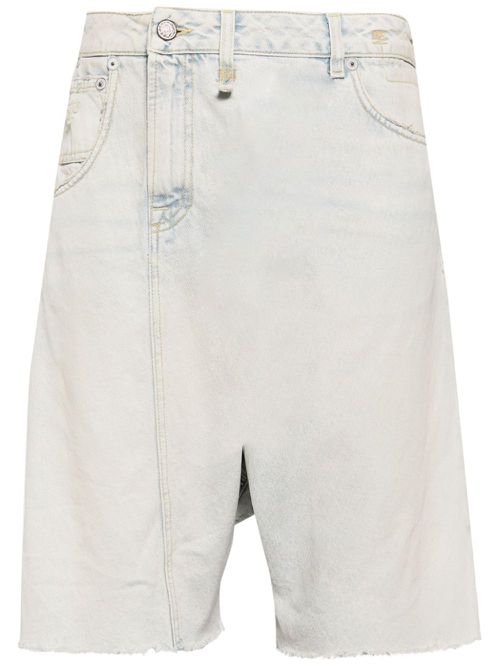Twister asymmetric denim shorts - Blue