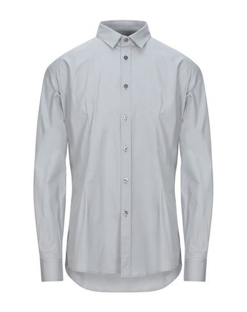 Man Shirt Light grey Size 15 ¾ Cotton, Elastane