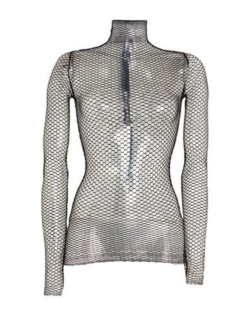 Woman Top Black Size 4 Polyamide, Elastane
