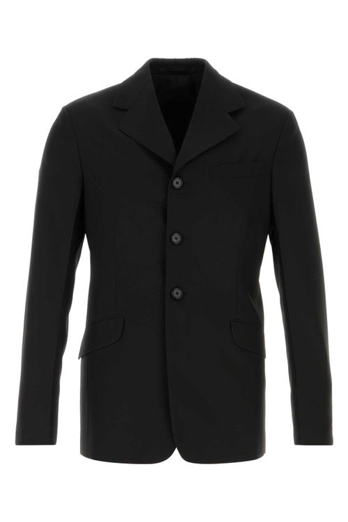 Virgin Wool Blazer — Black