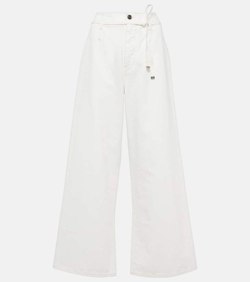High-rise wide-leg jeans