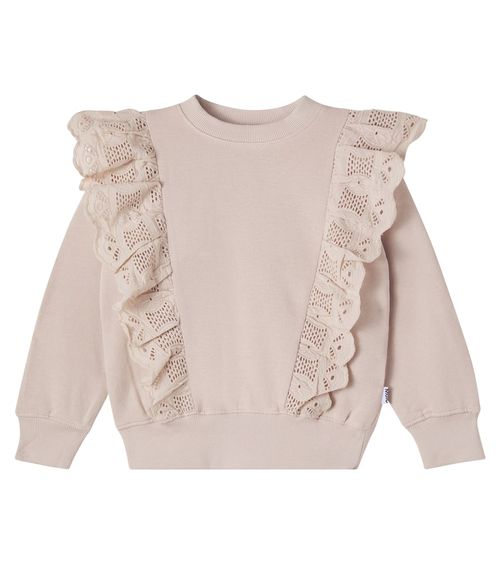 Maro lace-trimmed cotton jersey sweatshirt