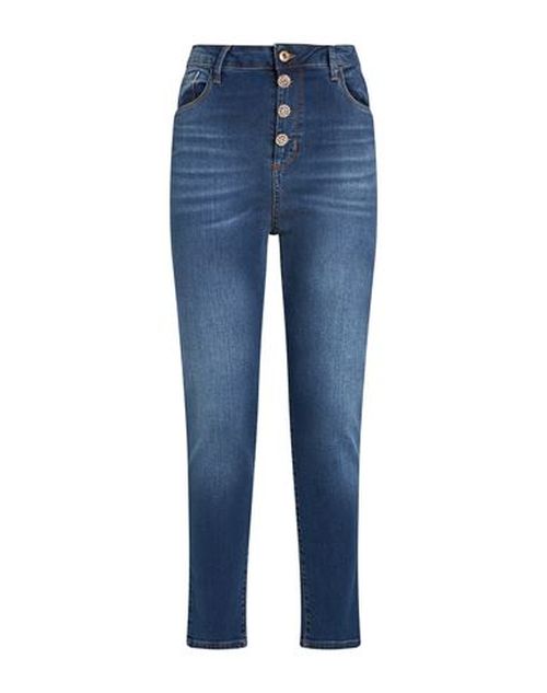 Woman Jeans Blue Size 26 Cotton, Elastane