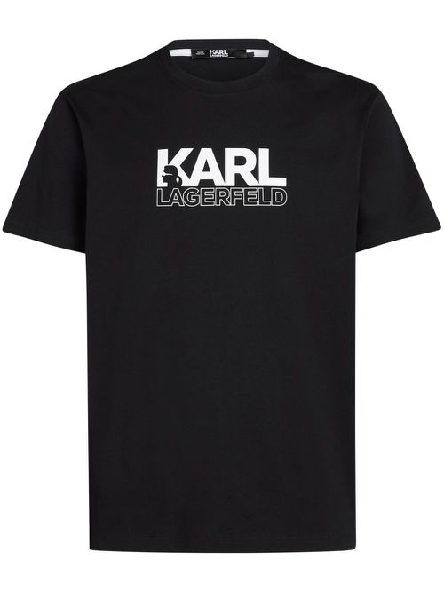 Stack logo T-shirt - Black