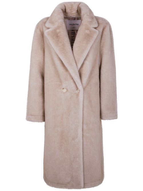 Valentini 1972 "Eco Mink" Midi Single Breasted Faux Fur