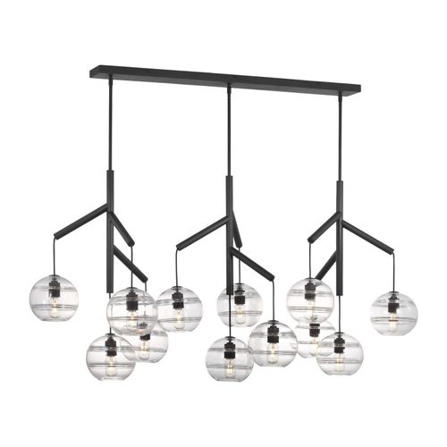 Nightshade Black LED Chandelier from the Sedona Collection
