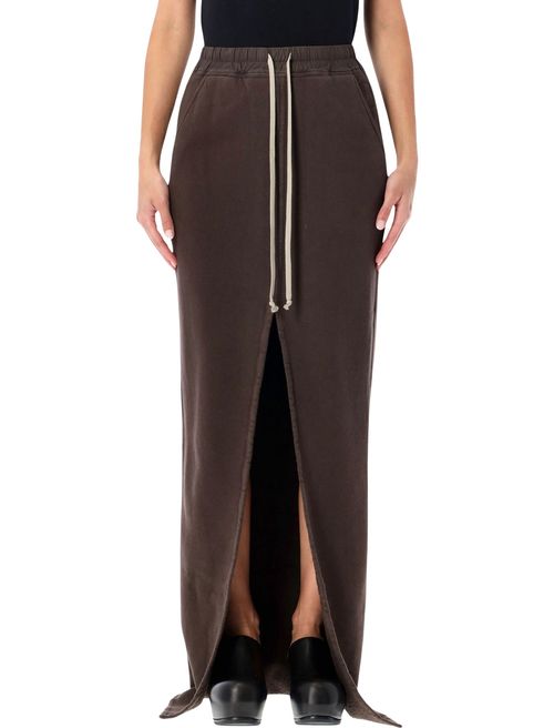 Sculptural Minimalist Long Skirt with High Slit - Size S