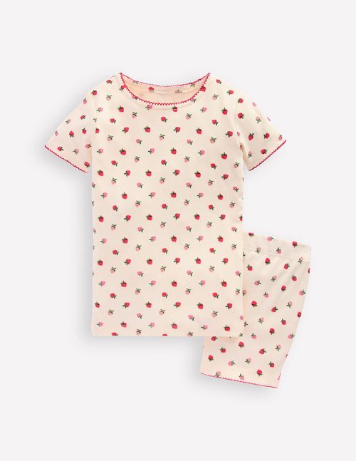 Girls Snug Short John Pyjamas in Pink | Size 2 Years