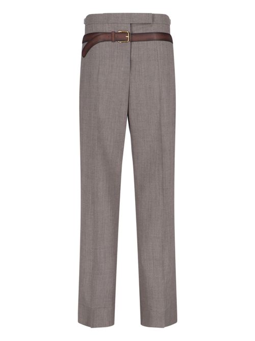 Tailored Wool-Blend Trousers