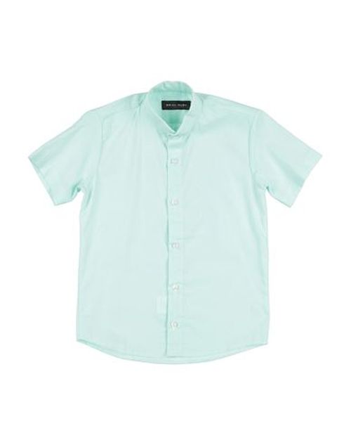 Kid Boy Shirt Turquoise Size 10 Linen