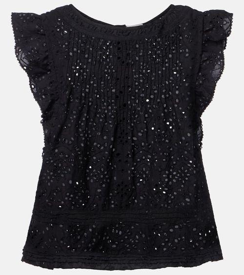 Broderie anglaise cotton top
