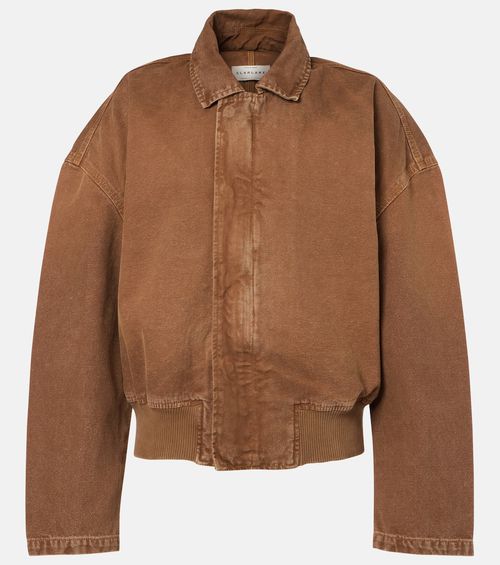 Harlem cotton canvas bomber jacket