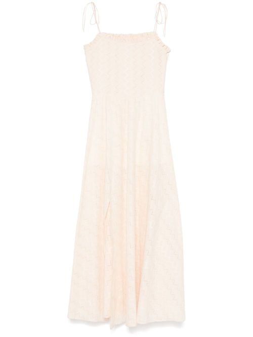Zigzag pattern dress - Neutrals
