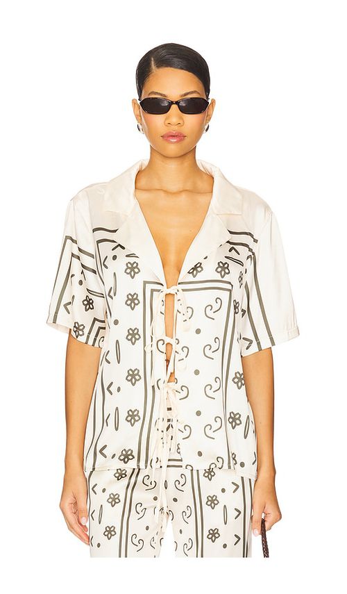 SNDYS Silas Shirt in Cream.  XS. Also in L, M