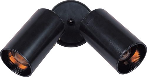 Spots 2-Light Flush Mount in Black Finish