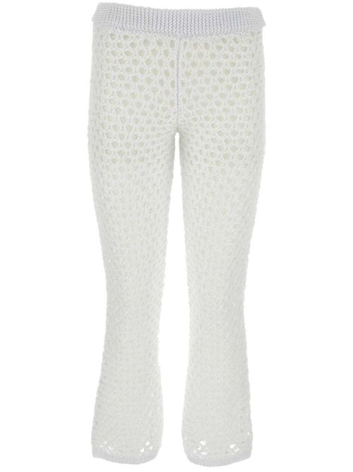Escape crochet trousers - White