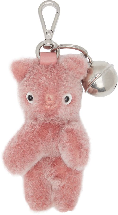 Pink Teddy Bear Keychain