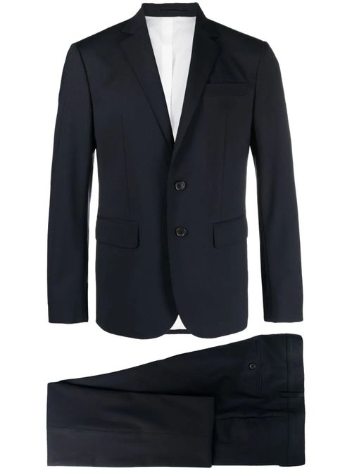 Single-Breasted Two-Piece Suit — Black