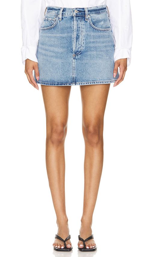Citizens of Humanity Ramona Mini Skirt in Fiesta - Denim-Light. 31 also , 27, 28