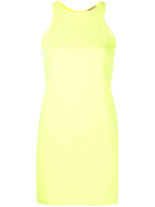 Hockney sleeveless backless mini dress - Yellow