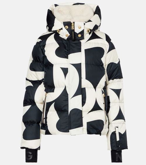 Maja printed down ski jacket