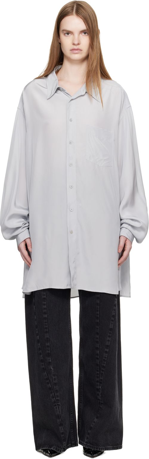 Gray Long-Sleeved Shirt