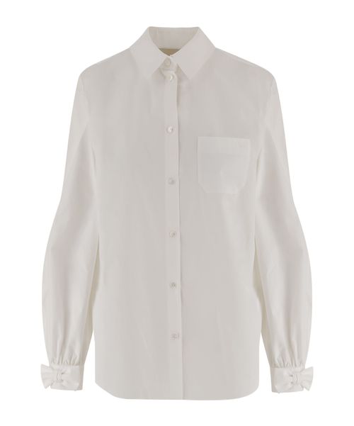 Collared long-sleeved shirt