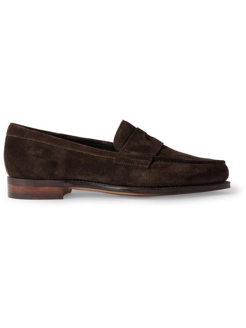 Charles Suede Penny Loafers