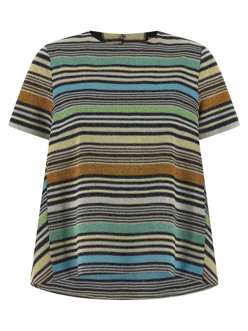 Lamé Stripes T-Shirt Viscose - Women