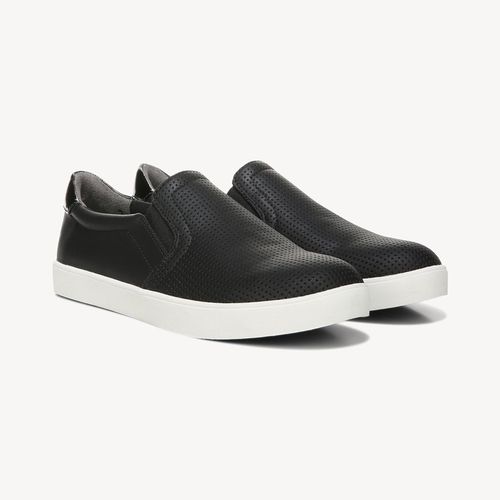 Women's Madison Slip On Sneaker Shoes Black Perf DRSCH Leather