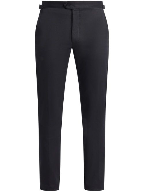 Slim-fit tailored trousers - Black