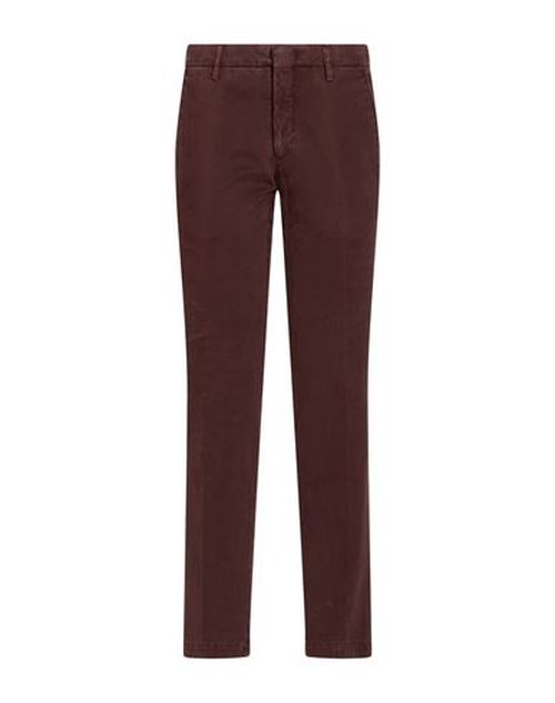 Man Pants Burgundy Size 31 Cotton, Elastane