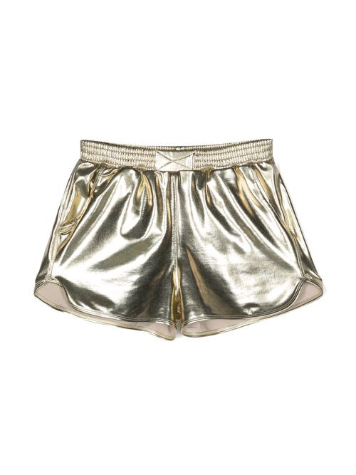 Metallic running shorts - Gold