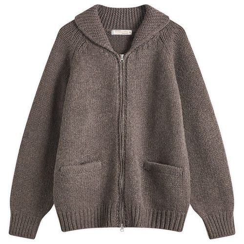 Men's Cowichan Zip Up Cardigan Sephia